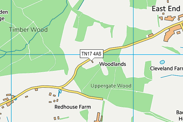 TN17 4AS map - OS VectorMap District (Ordnance Survey)