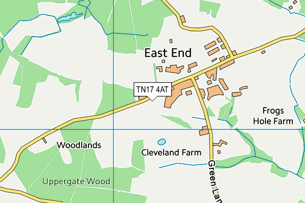 TN17 4AT map - OS VectorMap District (Ordnance Survey)