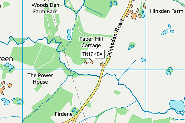 TN17 4BA map - OS VectorMap District (Ordnance Survey)