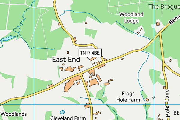 TN17 4BE map - OS VectorMap District (Ordnance Survey)