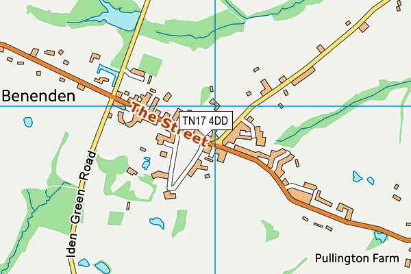 TN17 4DD map - OS VectorMap District (Ordnance Survey)