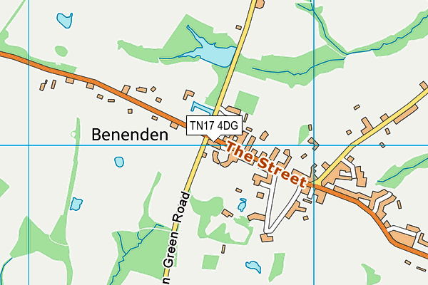 TN17 4DG map - OS VectorMap District (Ordnance Survey)
