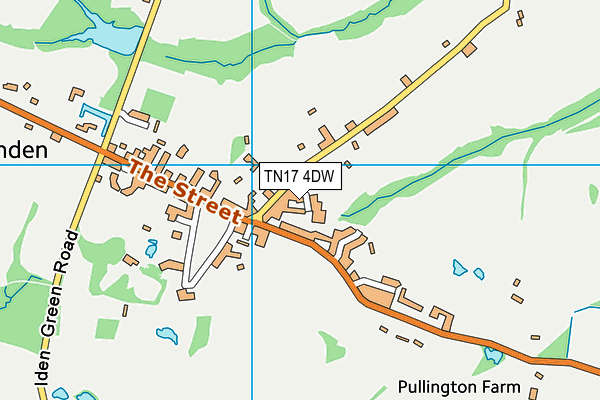 TN17 4DW map - OS VectorMap District (Ordnance Survey)