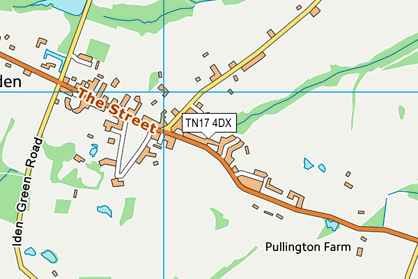 TN17 4DX map - OS VectorMap District (Ordnance Survey)