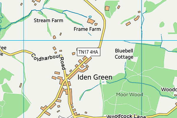 TN17 4HA map - OS VectorMap District (Ordnance Survey)