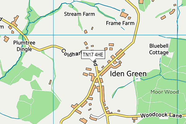 TN17 4HE map - OS VectorMap District (Ordnance Survey)