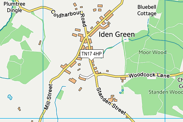 TN17 4HP map - OS VectorMap District (Ordnance Survey)