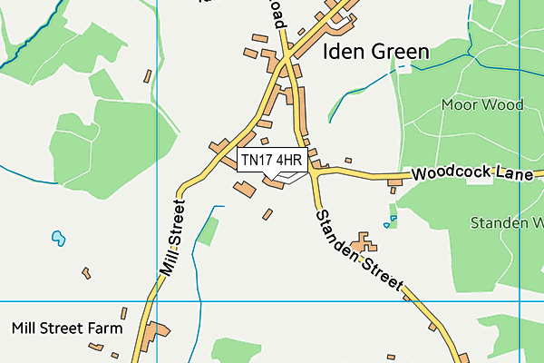 TN17 4HR map - OS VectorMap District (Ordnance Survey)