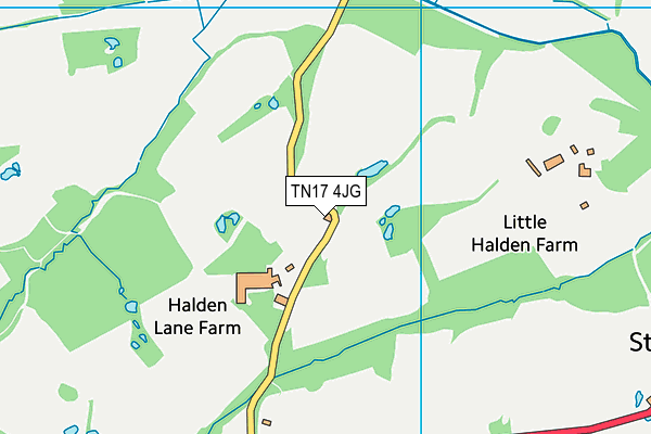 TN17 4JG map - OS VectorMap District (Ordnance Survey)