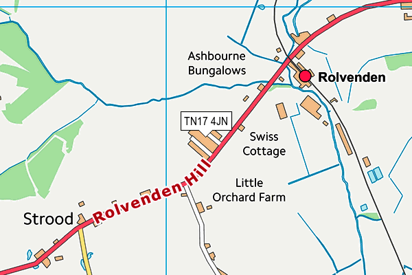 TN17 4JN map - OS VectorMap District (Ordnance Survey)