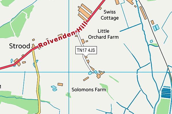 TN17 4JS map - OS VectorMap District (Ordnance Survey)