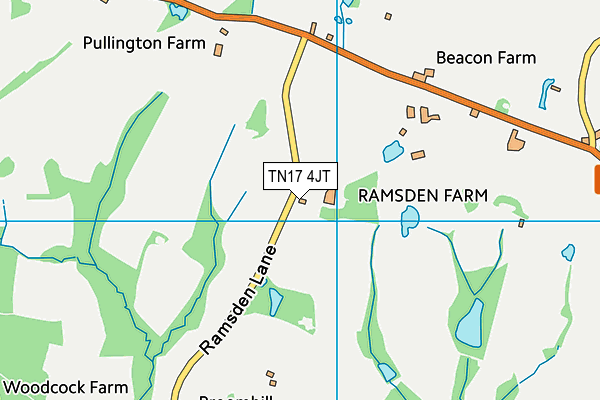 TN17 4JT map - OS VectorMap District (Ordnance Survey)