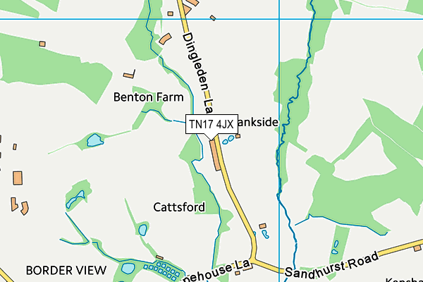 TN17 4JX map - OS VectorMap District (Ordnance Survey)