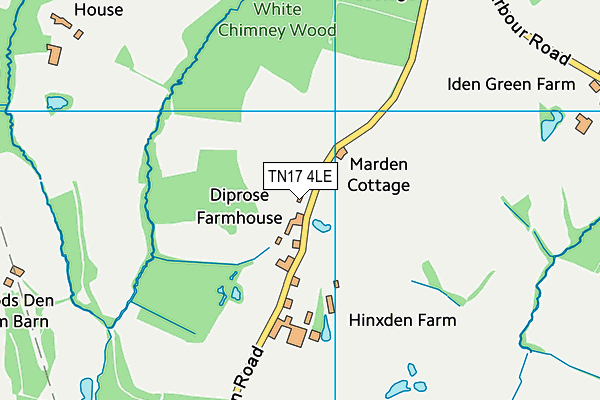 TN17 4LE map - OS VectorMap District (Ordnance Survey)