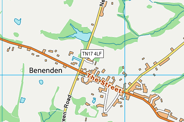 TN17 4LF map - OS VectorMap District (Ordnance Survey)