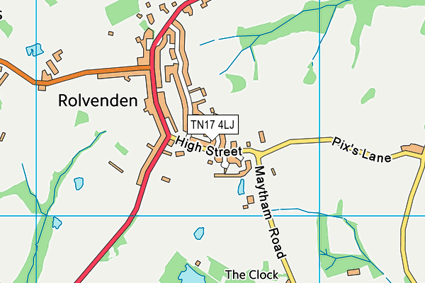 TN17 4LJ map - OS VectorMap District (Ordnance Survey)