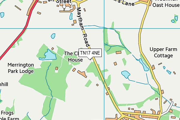 TN17 4NE map - OS VectorMap District (Ordnance Survey)