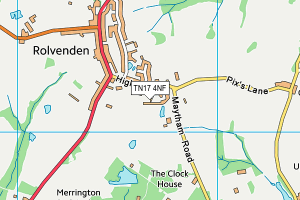 TN17 4NF map - OS VectorMap District (Ordnance Survey)
