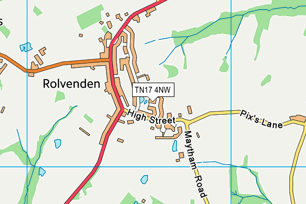 TN17 4NW map - OS VectorMap District (Ordnance Survey)