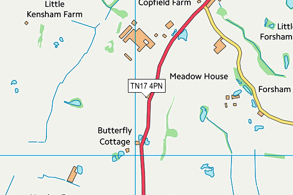 TN17 4PN map - OS VectorMap District (Ordnance Survey)