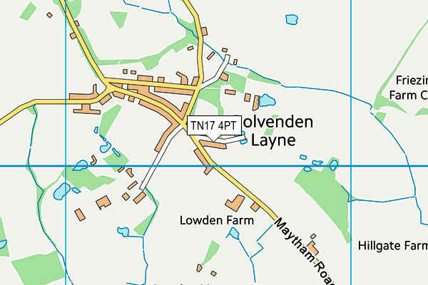 TN17 4PT map - OS VectorMap District (Ordnance Survey)