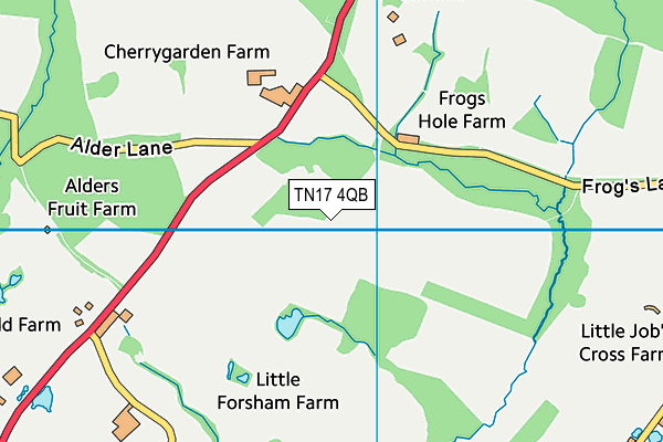 TN17 4QB map - OS VectorMap District (Ordnance Survey)