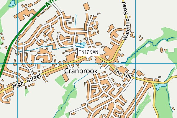 TN17 9AN map - OS VectorMap District (Ordnance Survey)