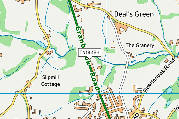 TN18 4BH map - OS VectorMap District (Ordnance Survey)