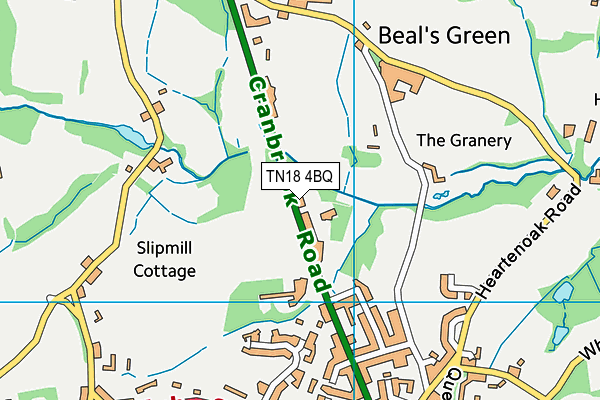 TN18 4BQ map - OS VectorMap District (Ordnance Survey)