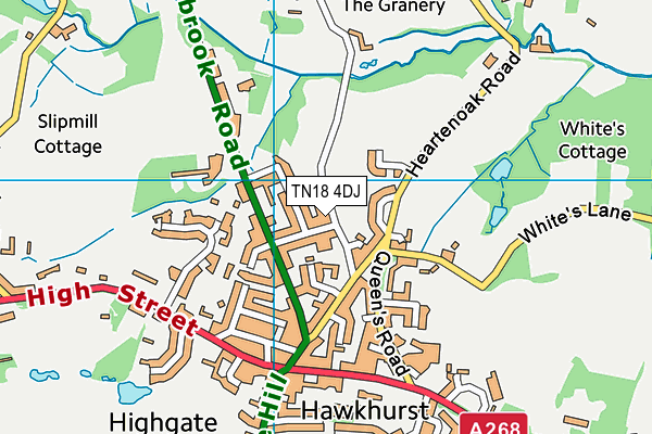 TN18 4DJ map - OS VectorMap District (Ordnance Survey)