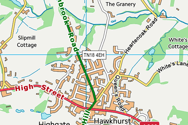 TN18 4EH map - OS VectorMap District (Ordnance Survey)