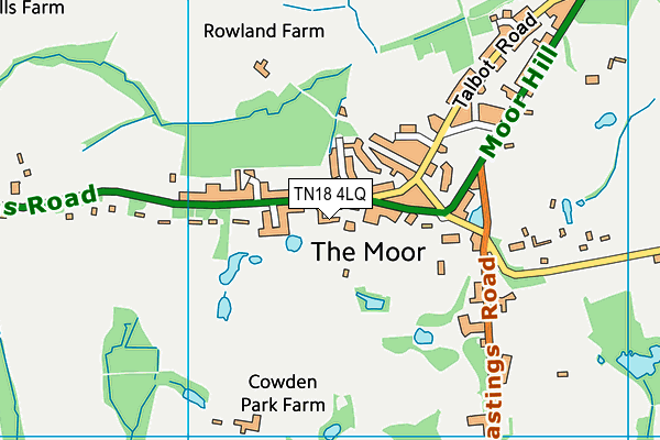 TN18 4LQ map - OS VectorMap District (Ordnance Survey)