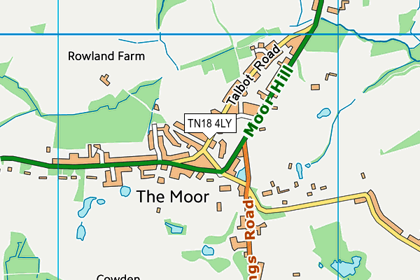 TN18 4LY map - OS VectorMap District (Ordnance Survey)