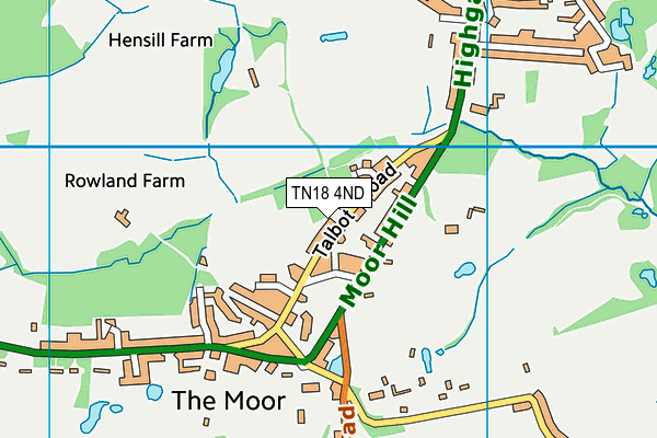 TN18 4ND map - OS VectorMap District (Ordnance Survey)