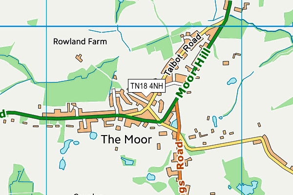 TN18 4NH map - OS VectorMap District (Ordnance Survey)