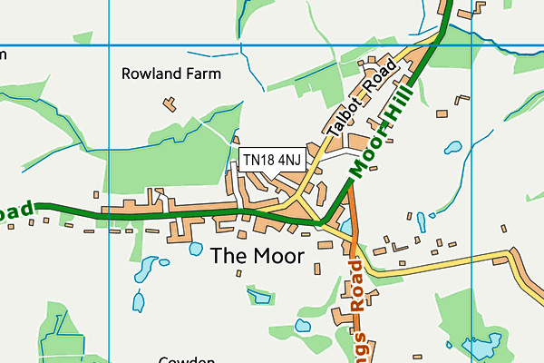 TN18 4NJ map - OS VectorMap District (Ordnance Survey)