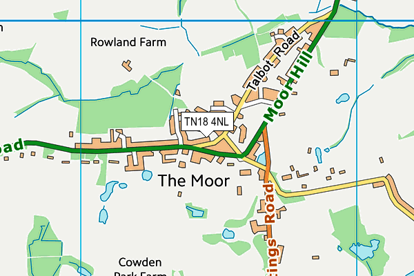 TN18 4NL map - OS VectorMap District (Ordnance Survey)