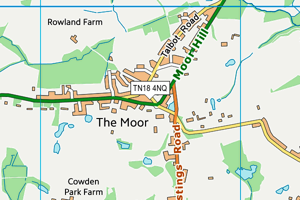 TN18 4NQ map - OS VectorMap District (Ordnance Survey)