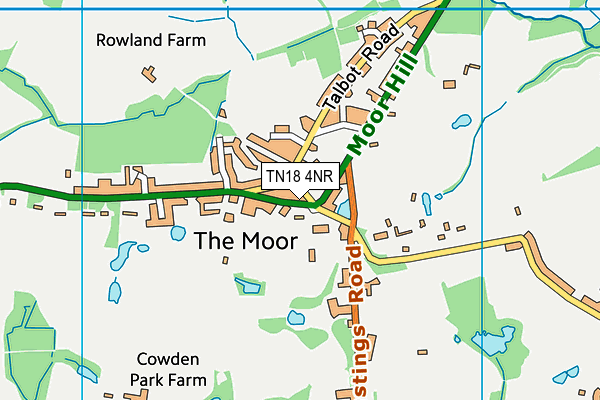 TN18 4NR map - OS VectorMap District (Ordnance Survey)