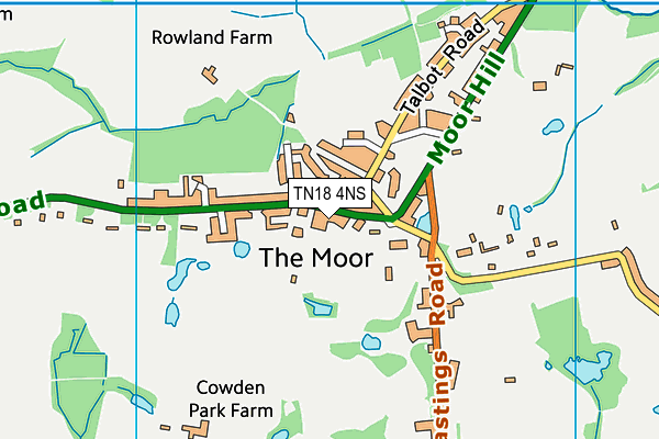 TN18 4NS map - OS VectorMap District (Ordnance Survey)