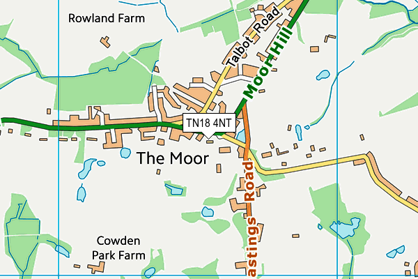 TN18 4NT map - OS VectorMap District (Ordnance Survey)