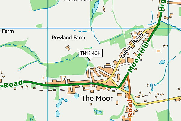 TN18 4QH map - OS VectorMap District (Ordnance Survey)