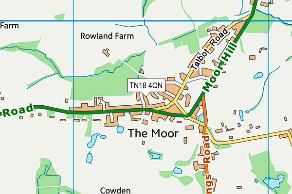 TN18 4QN map - OS VectorMap District (Ordnance Survey)