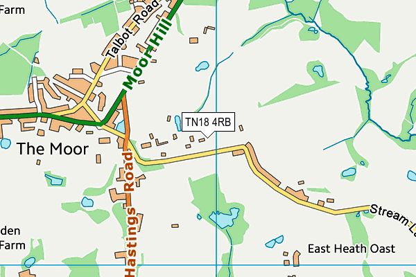 TN18 4RB map - OS VectorMap District (Ordnance Survey)