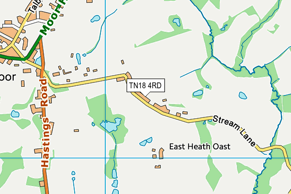 Map of HASTINGS FITNESS TRAINING LTD at district scale