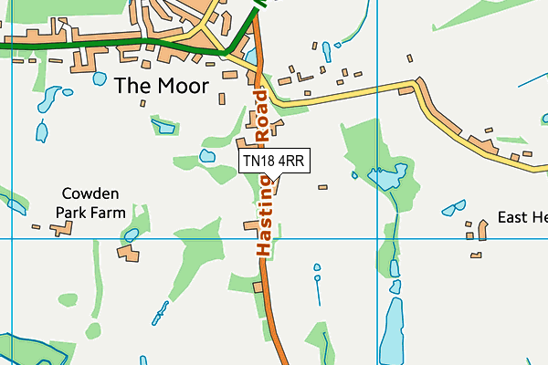 TN18 4RR map - OS VectorMap District (Ordnance Survey)