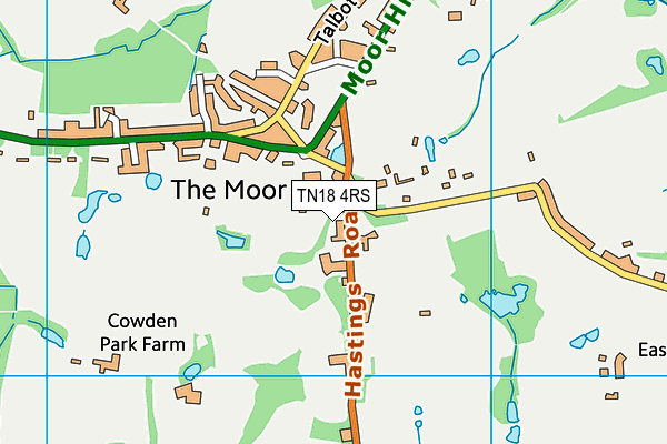 TN18 4RS map - OS VectorMap District (Ordnance Survey)