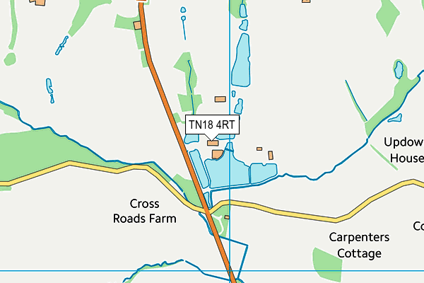 TN18 4RT map - OS VectorMap District (Ordnance Survey)
