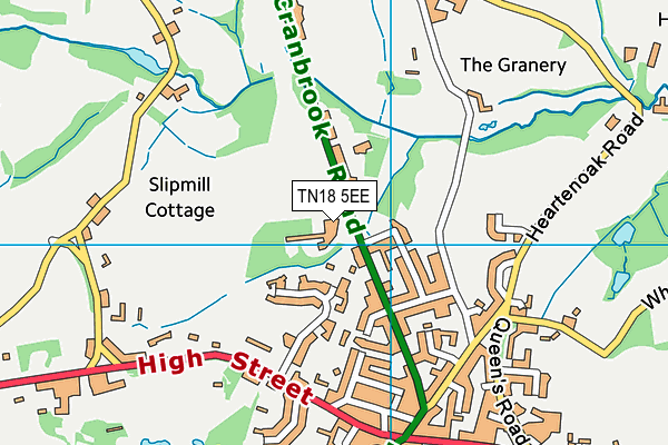 TN18 5EE map - OS VectorMap District (Ordnance Survey)