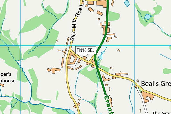 TN18 5EJ map - OS VectorMap District (Ordnance Survey)